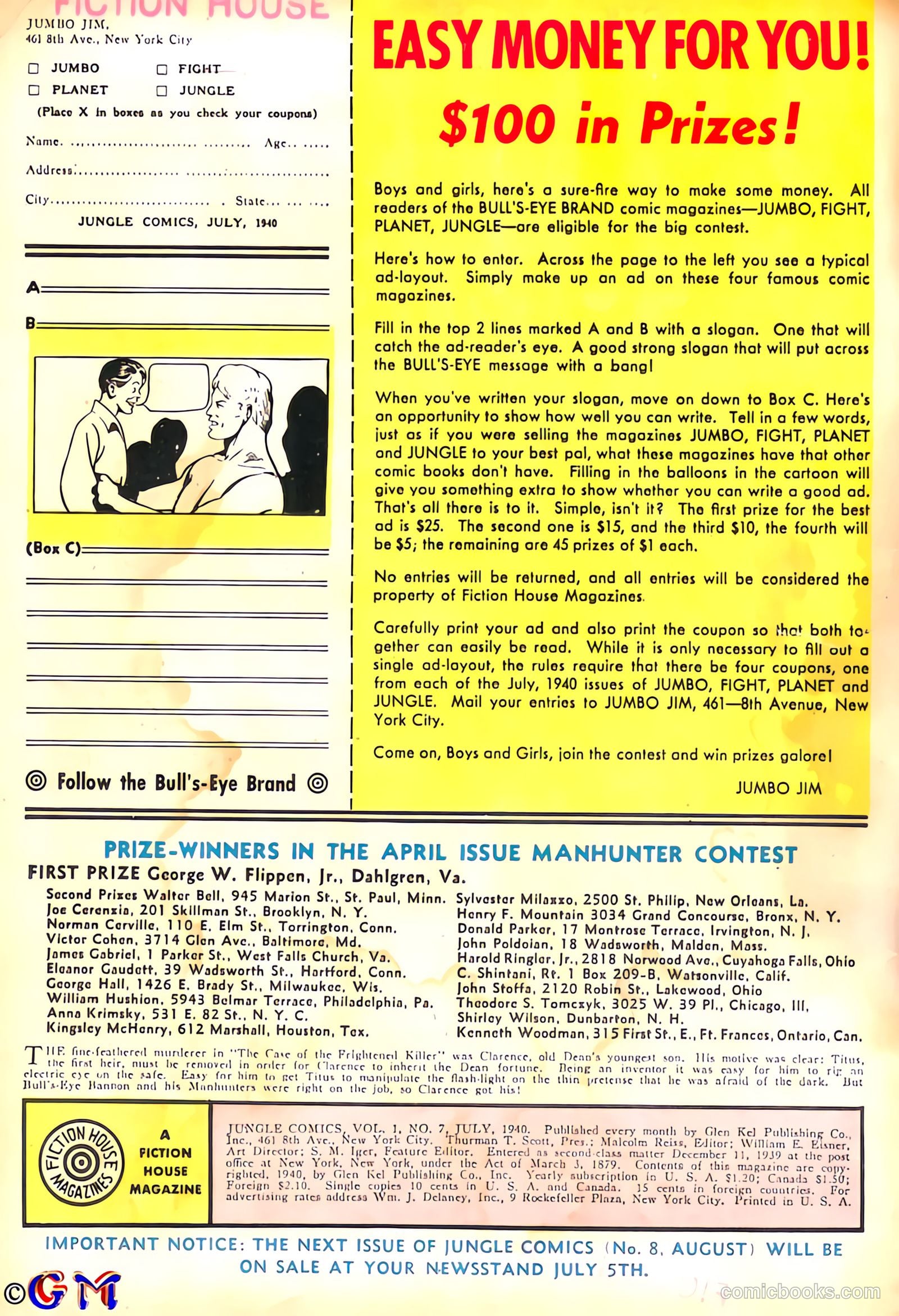 Jungle Comics #7 (1940) — page 3 of 69