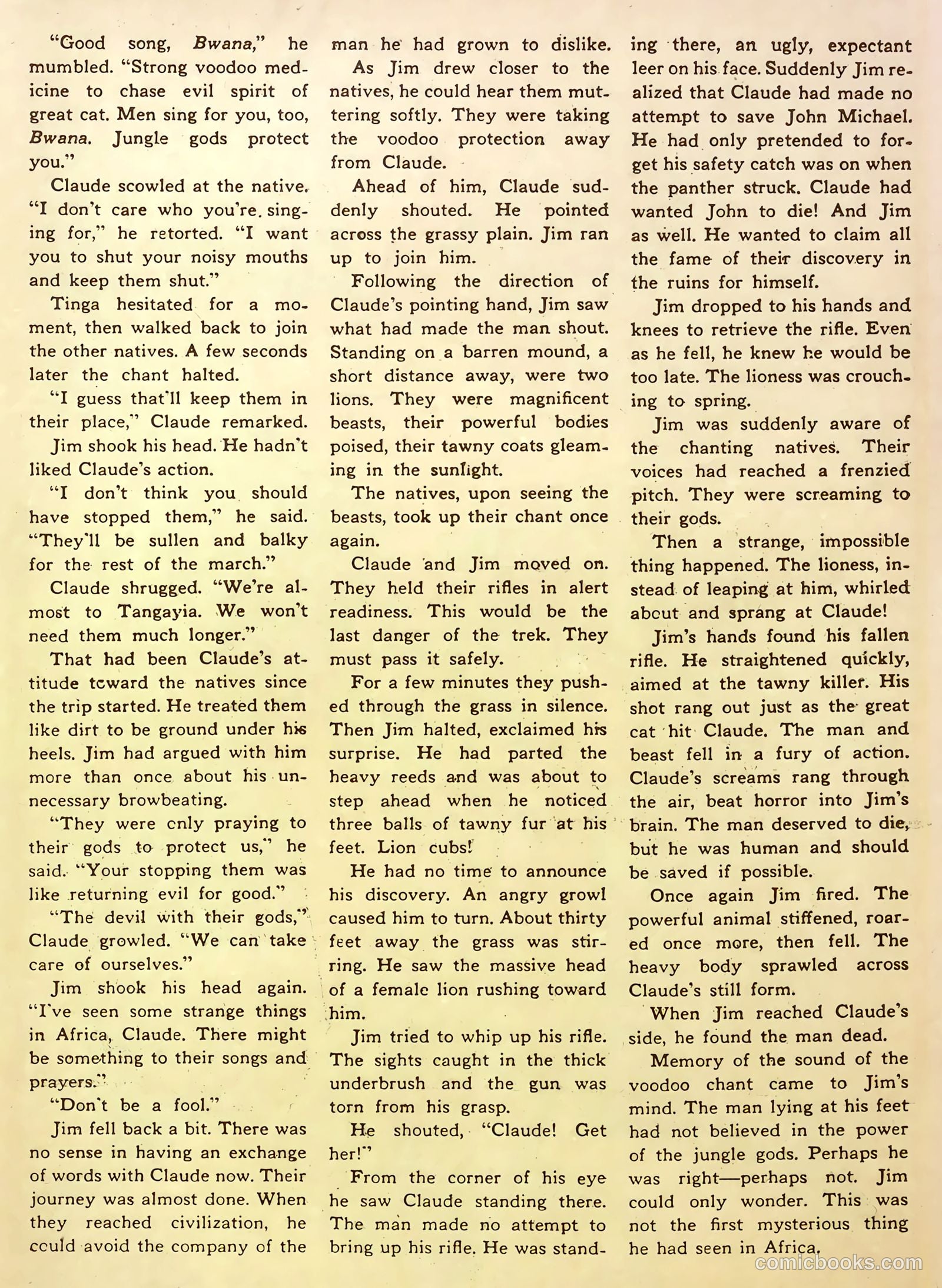 Jungle Comics #70 (1945) — page 35 of 36