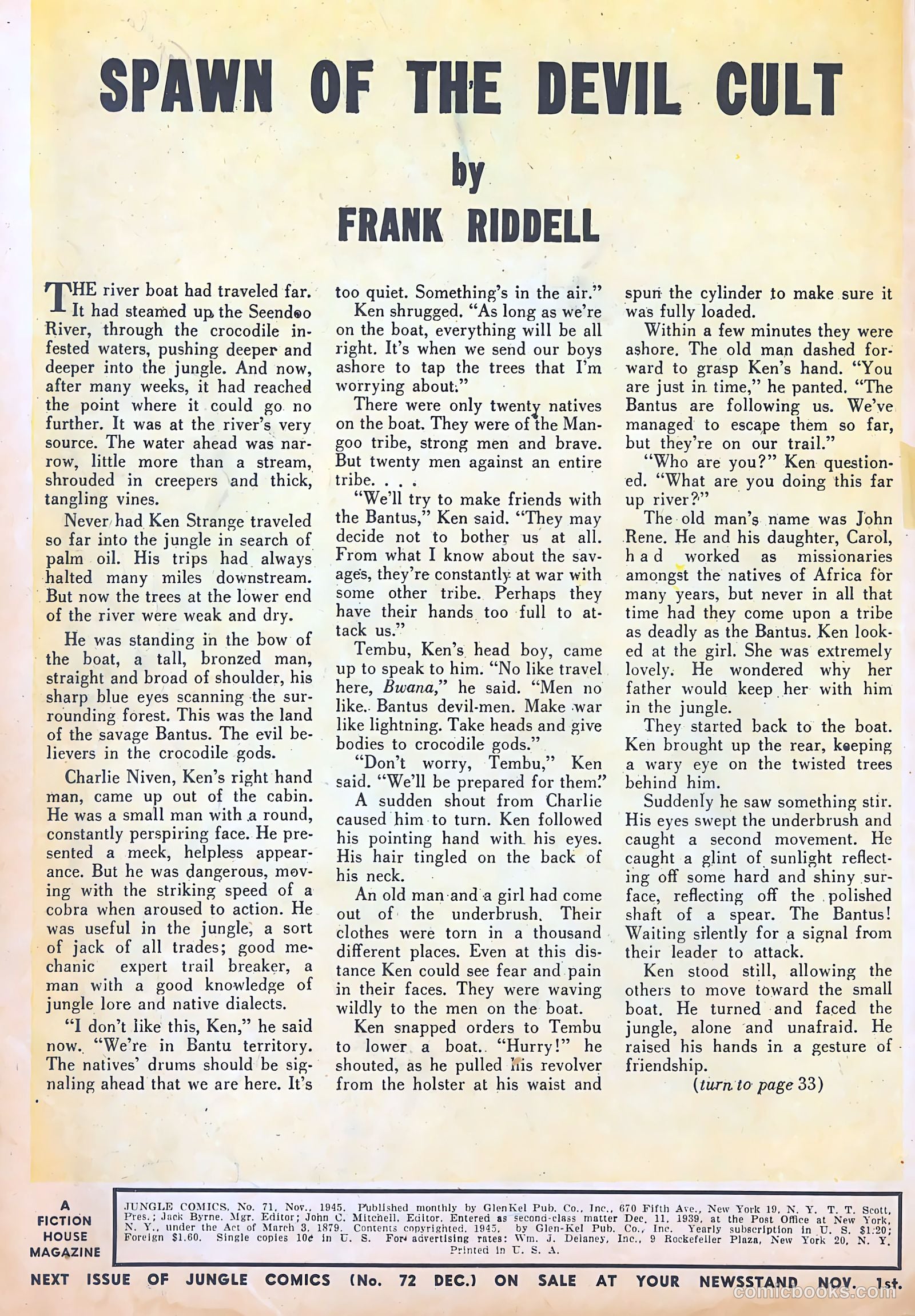 Jungle Comics #71 (1945) — page 2 of 36