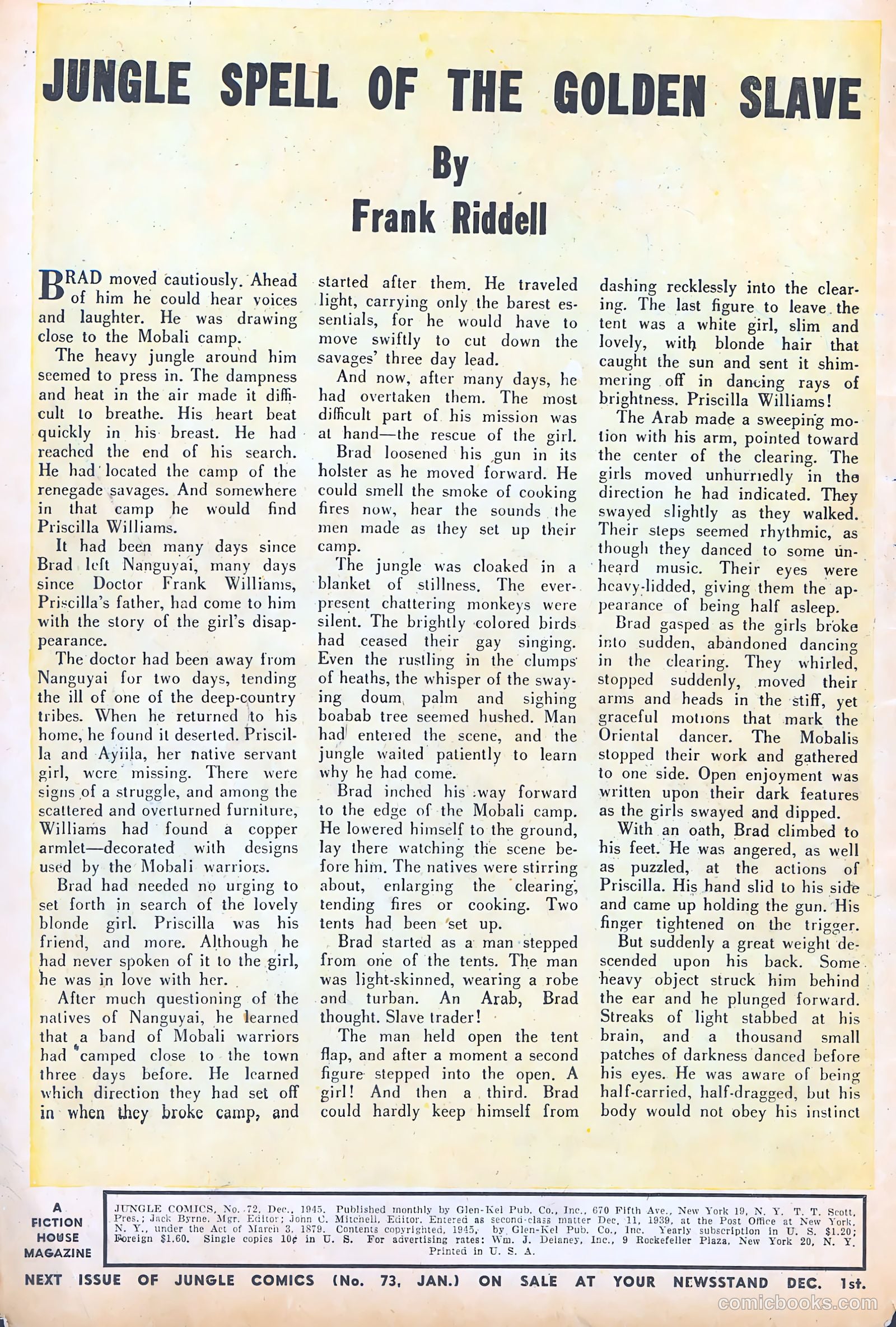 Jungle Comics #72 (1945) — page 2 of 36