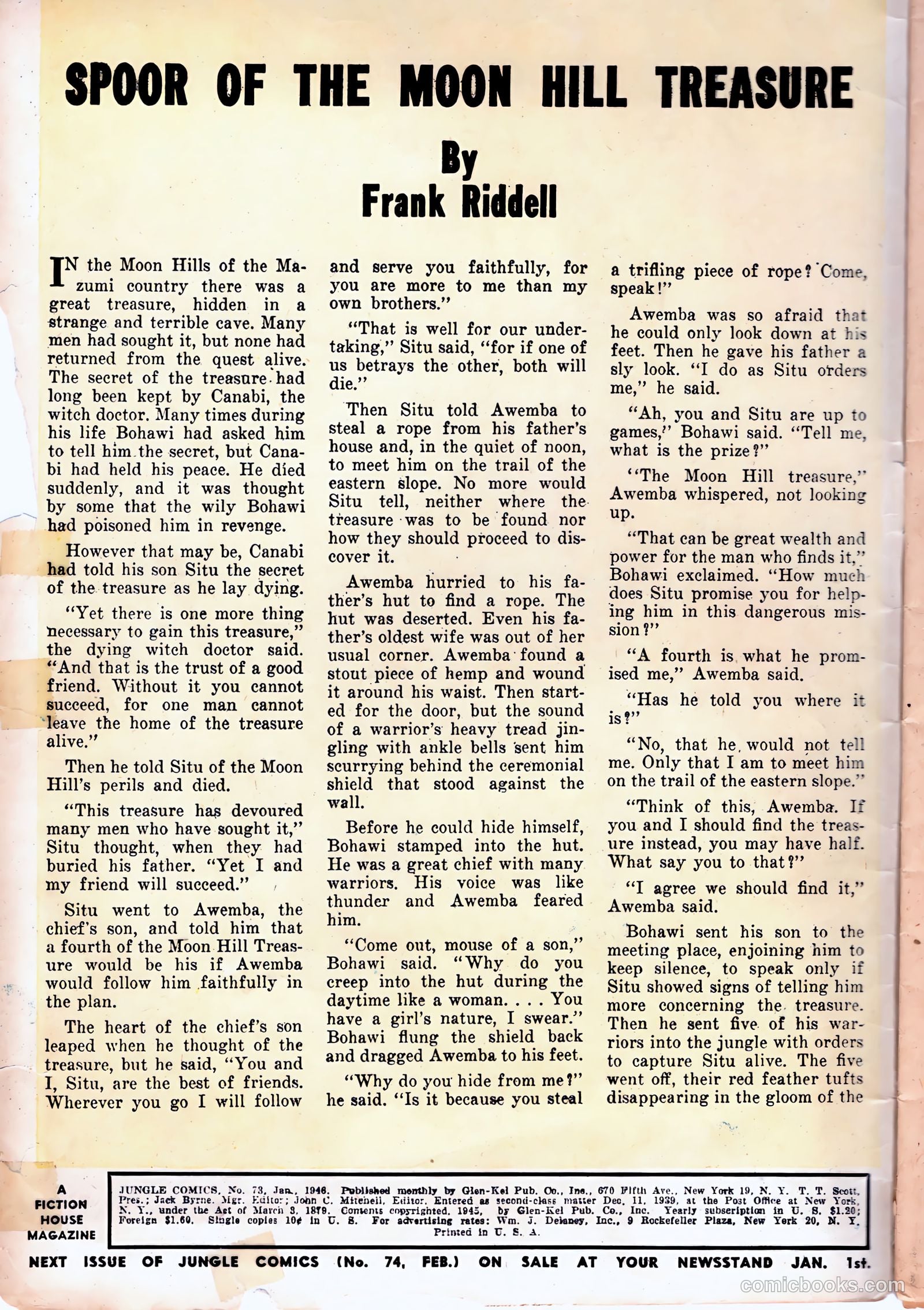 Jungle Comics #73 (1946) — page 2 of 36