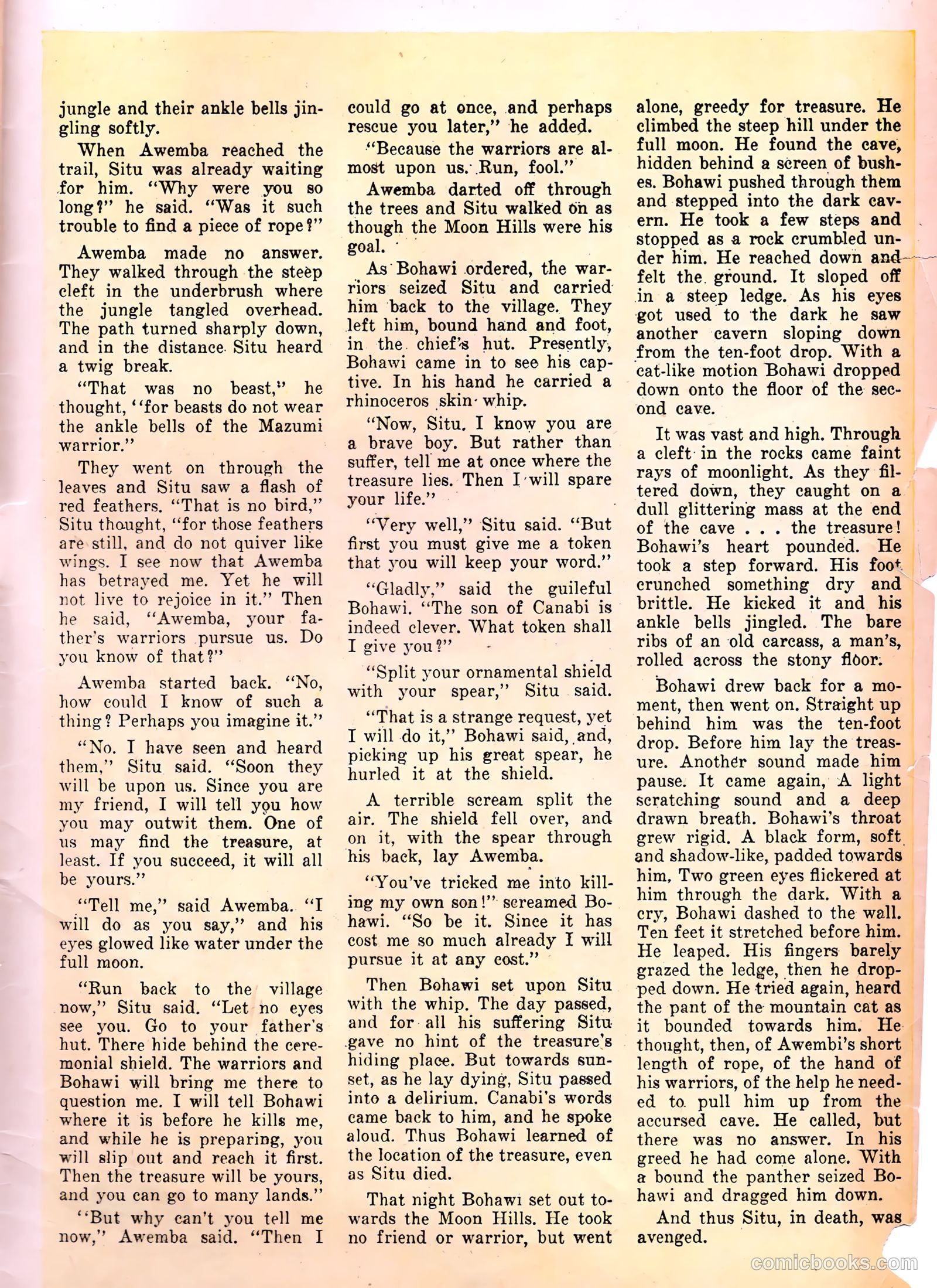 Jungle Comics #73 (1946) — page 35 of 36