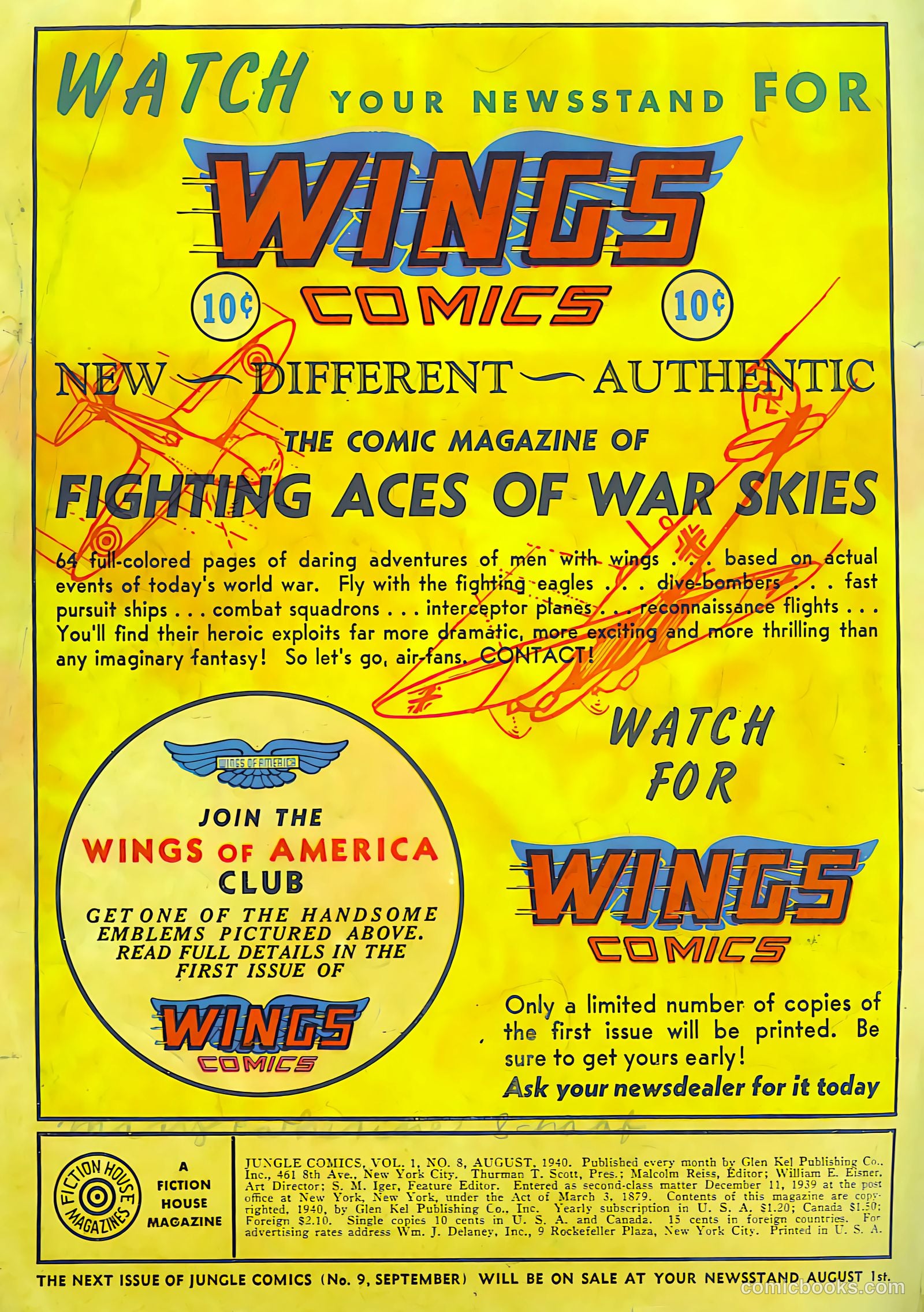 Jungle Comics #8 (1940) — page 2 of 68