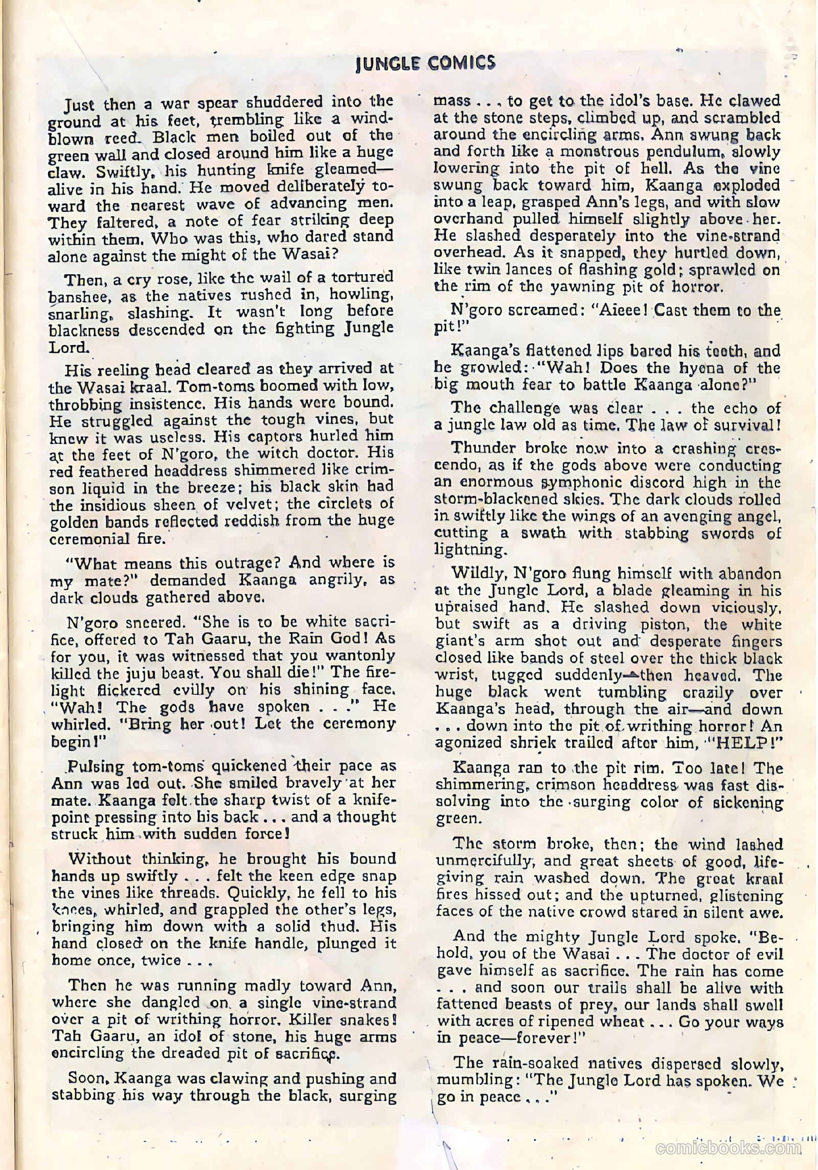 Jungle Comics #86 (1947) — page 36 of 53