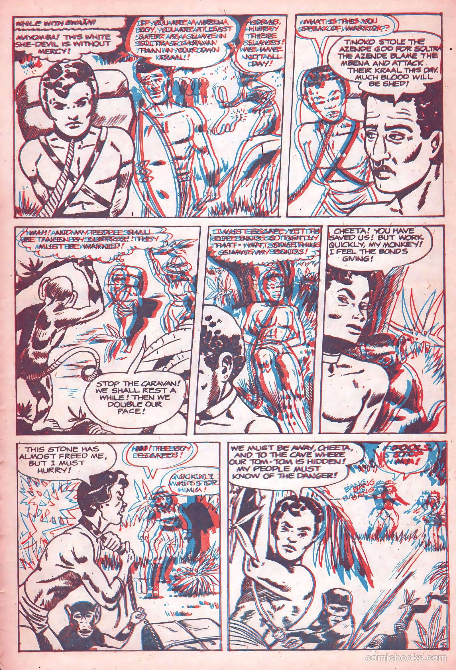 Jungle Thrills 3-D #1 (1953) — page 7 of 36