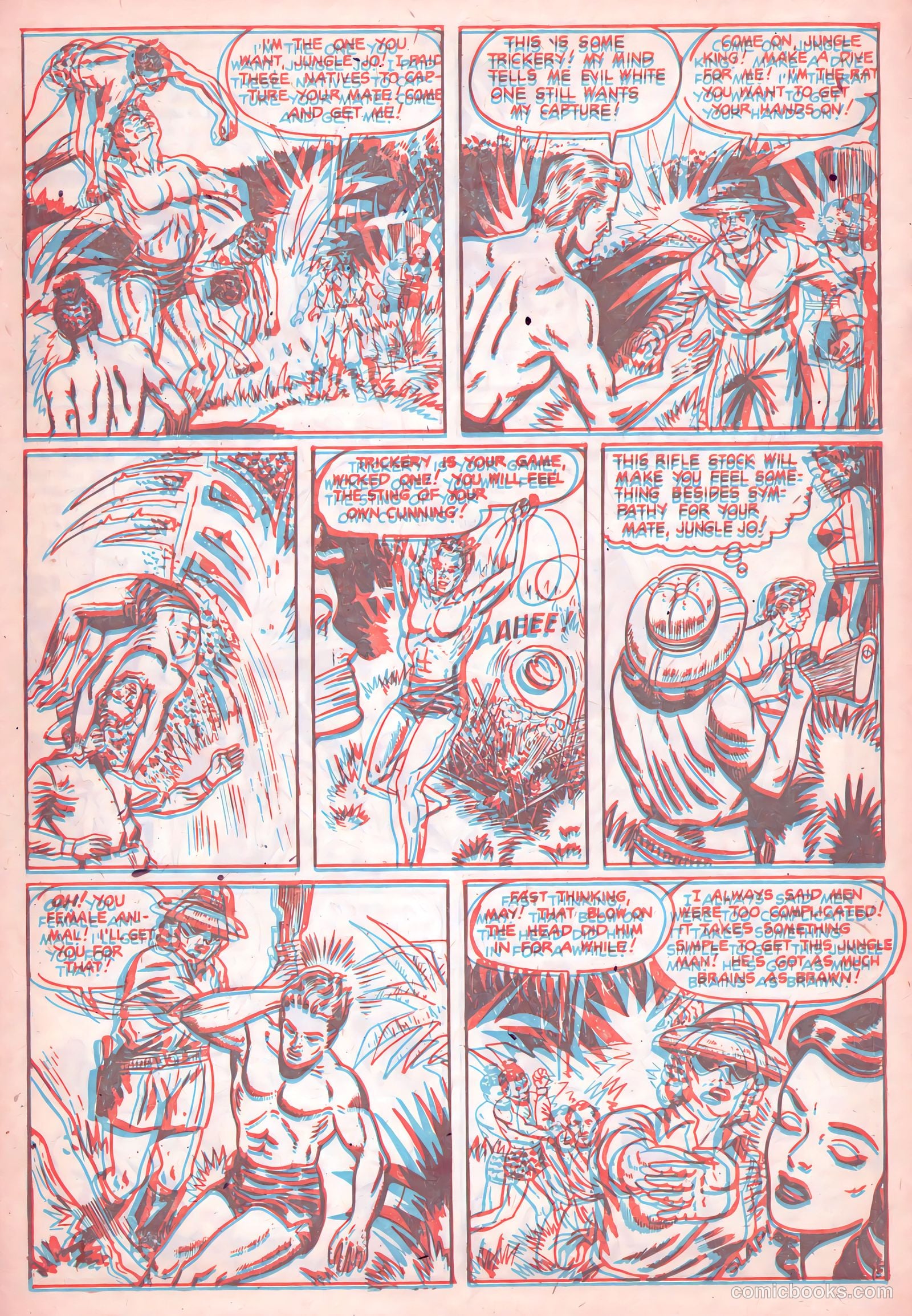 Jungle Thrills 3-D #1 (1953) — page 16 of 36