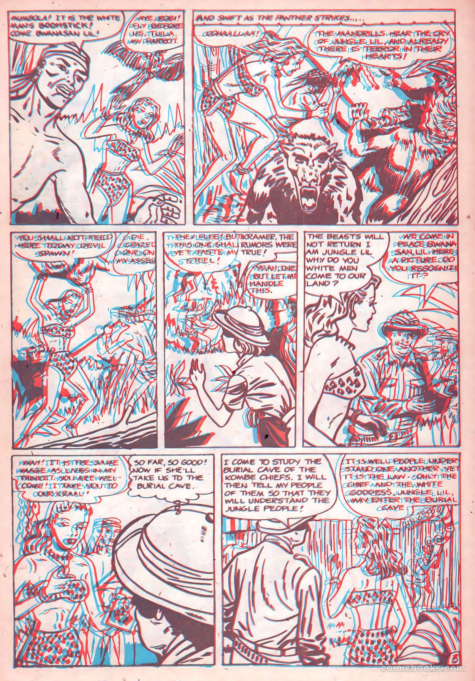 Jungle Thrills 3-D #1 (1953) — page 27 of 36