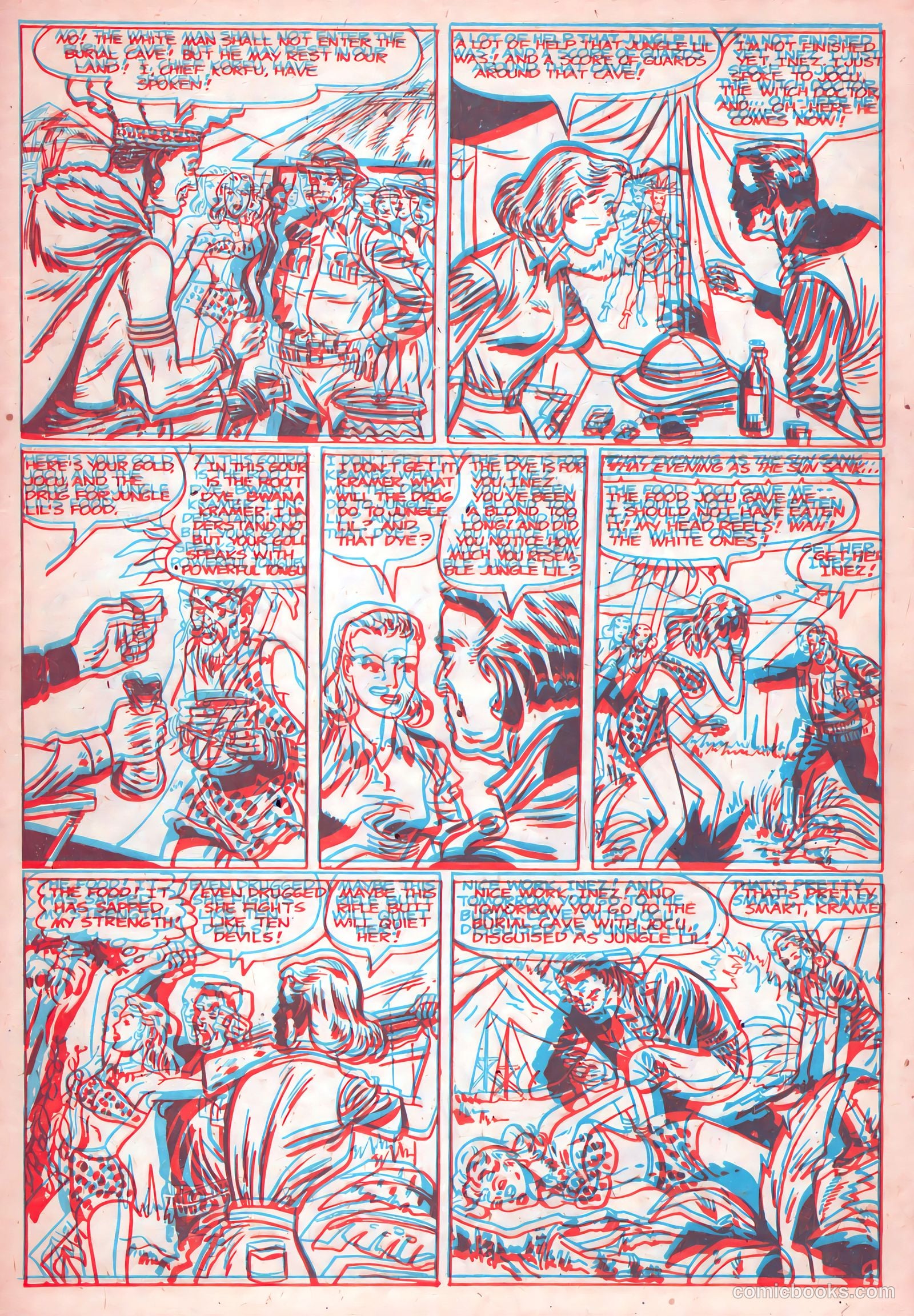 Jungle Thrills 3-D #1 (1953) — page 28 of 36