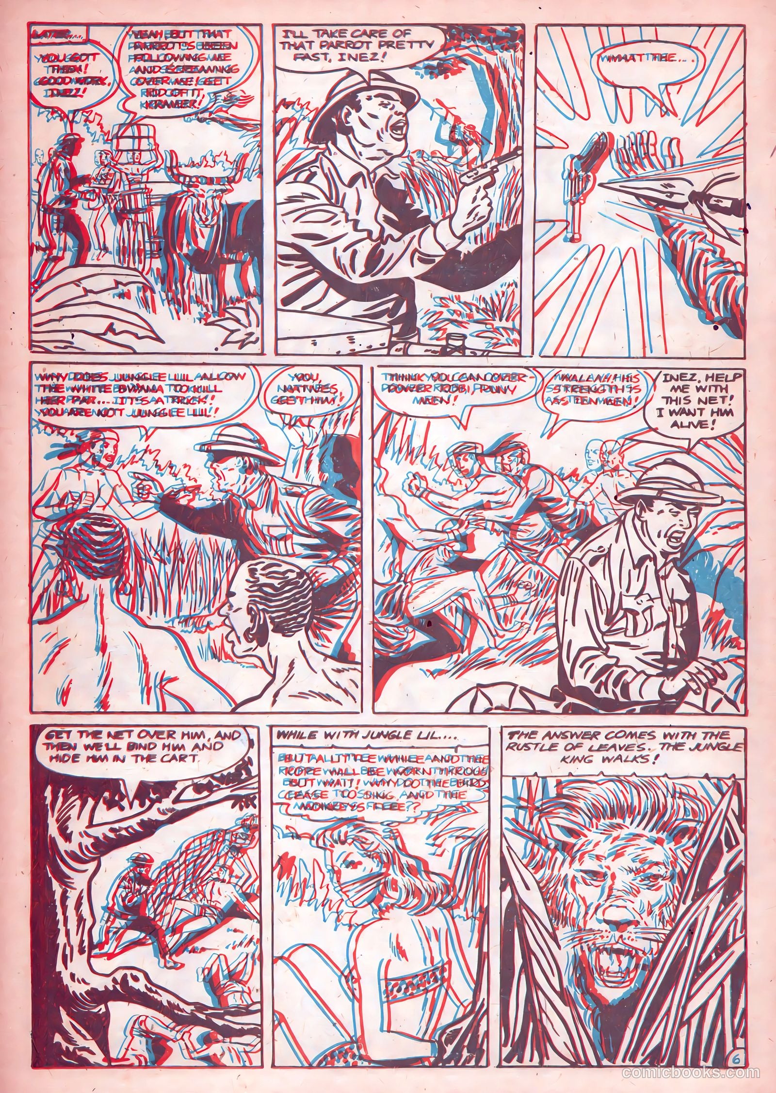 Jungle Thrills 3-D #1 (1953) — page 30 of 36