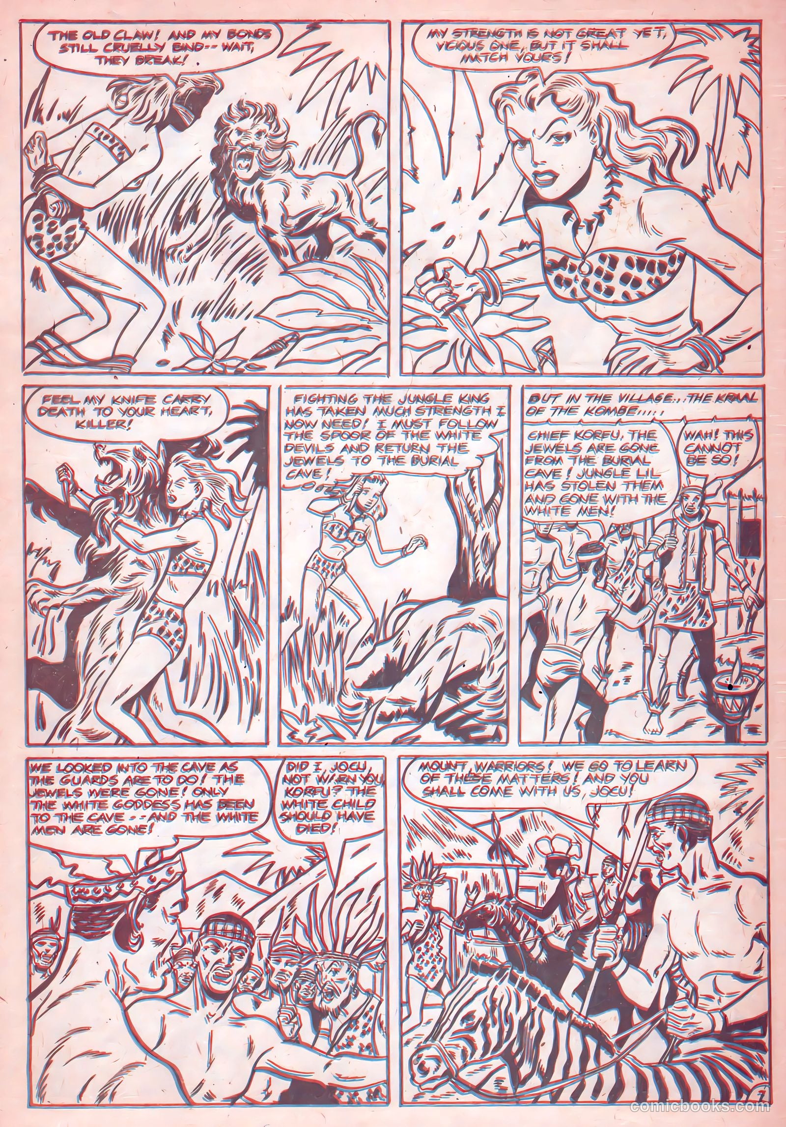 Jungle Thrills 3-D #1 (1953) — page 31 of 36