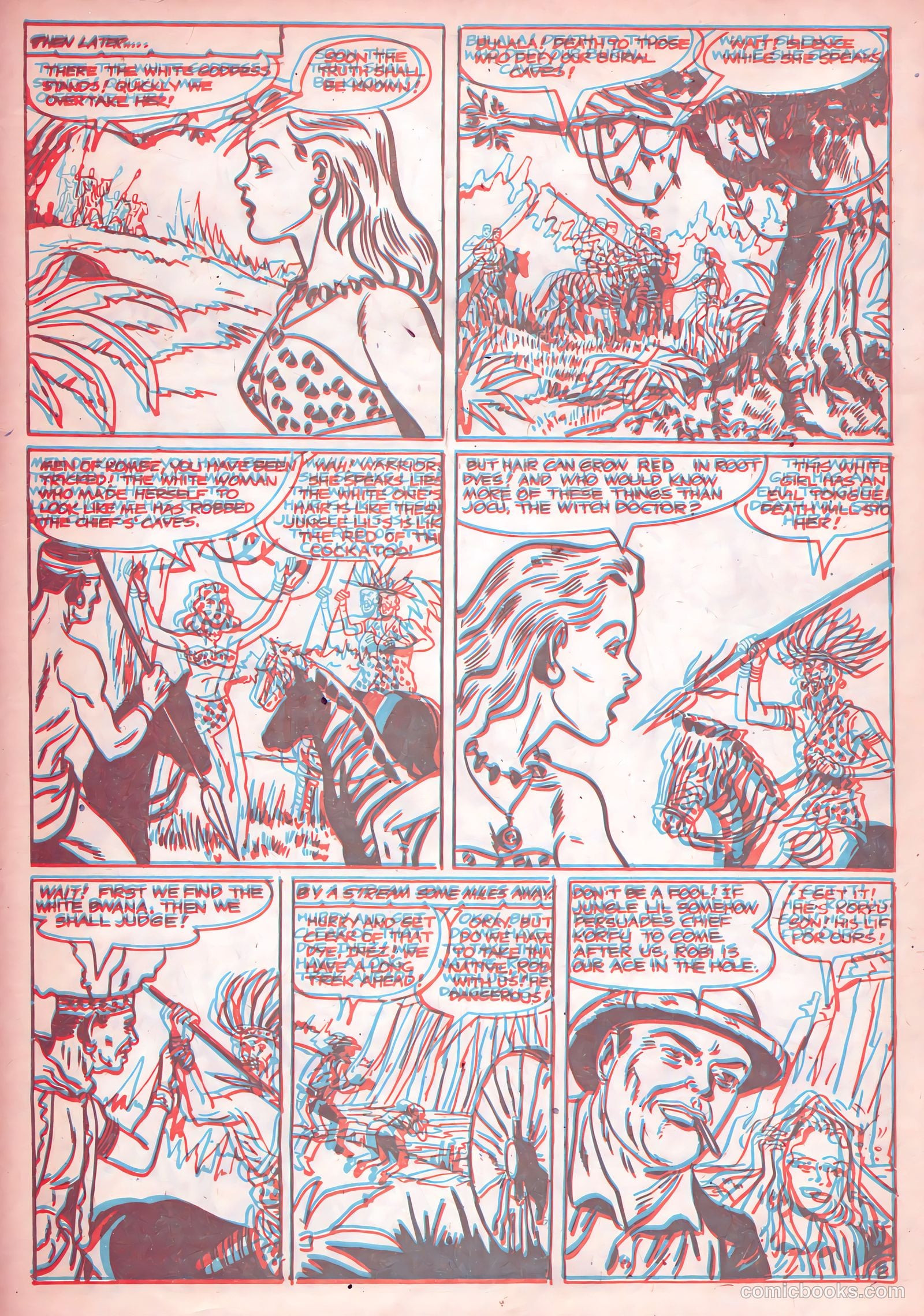 Jungle Thrills 3-D #1 (1953) — page 32 of 36