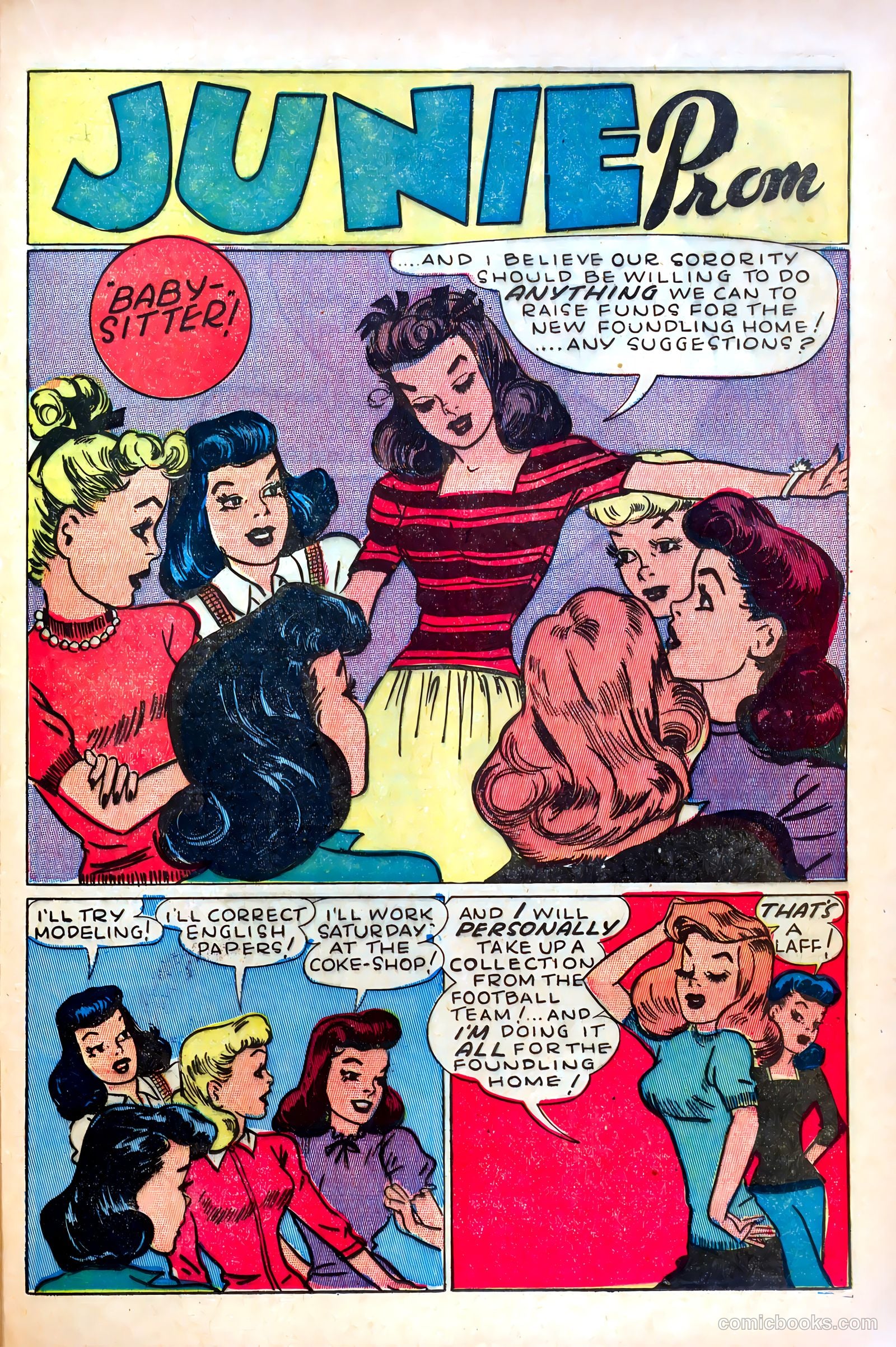 Junie Prom Comics #2 (1948) — page 21 of 36