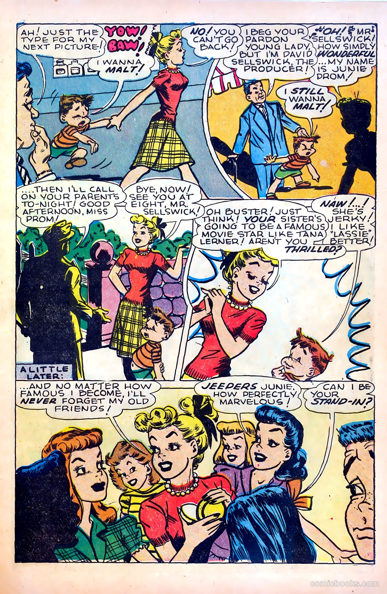 Junie Prom Comics #4 (1948) — page 5 of 36