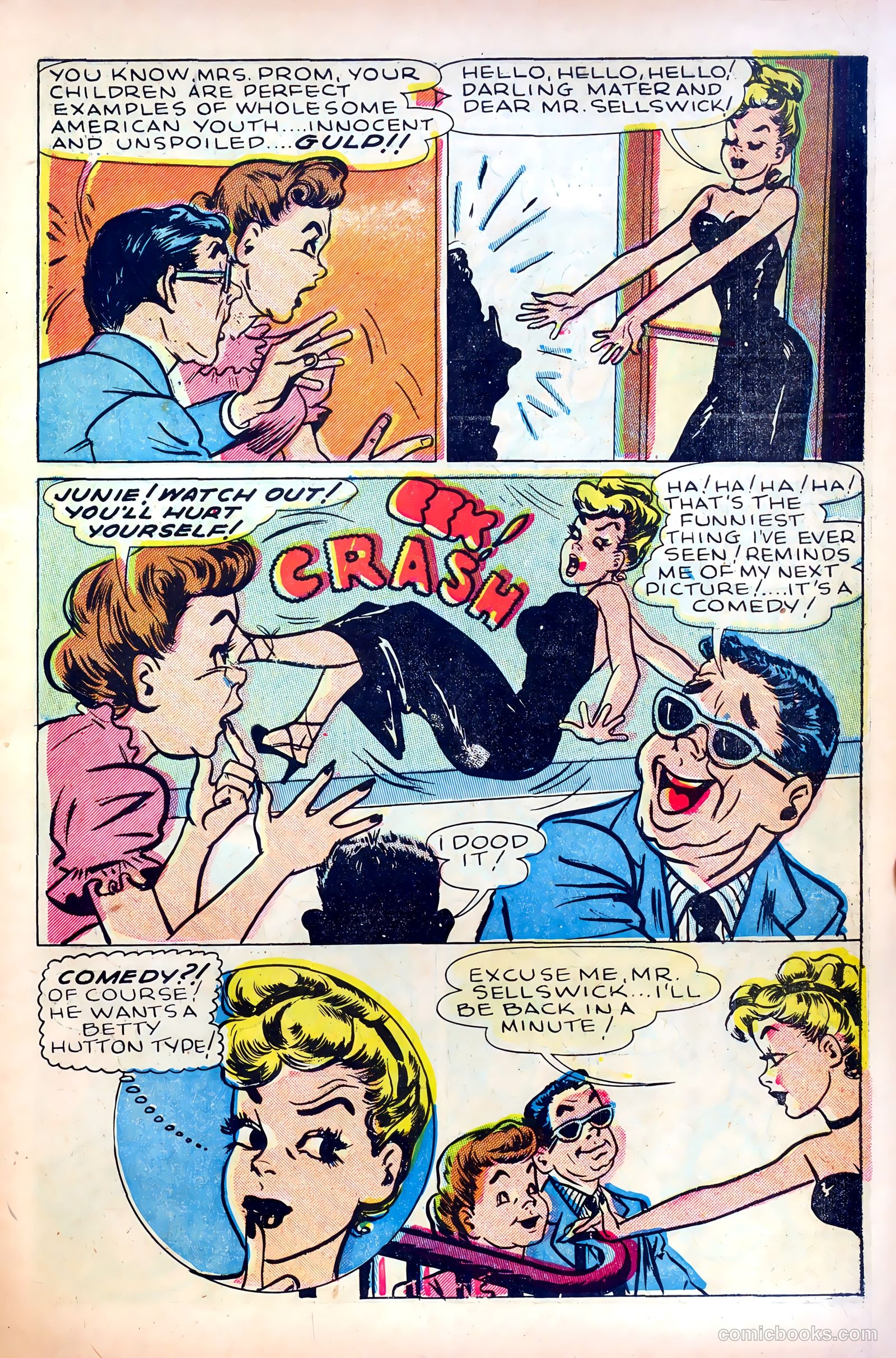 Junie Prom Comics #4 (1948) — page 7 of 36