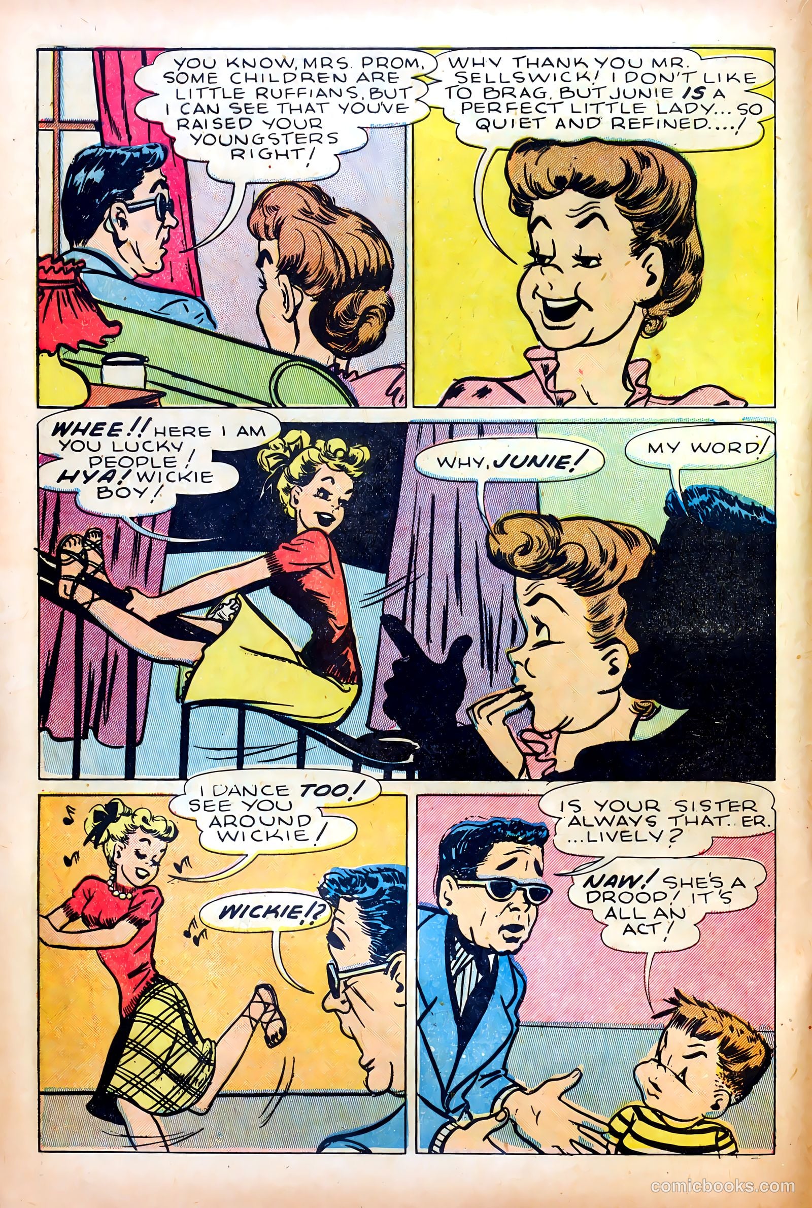 Junie Prom Comics #4 (1948) — page 8 of 36