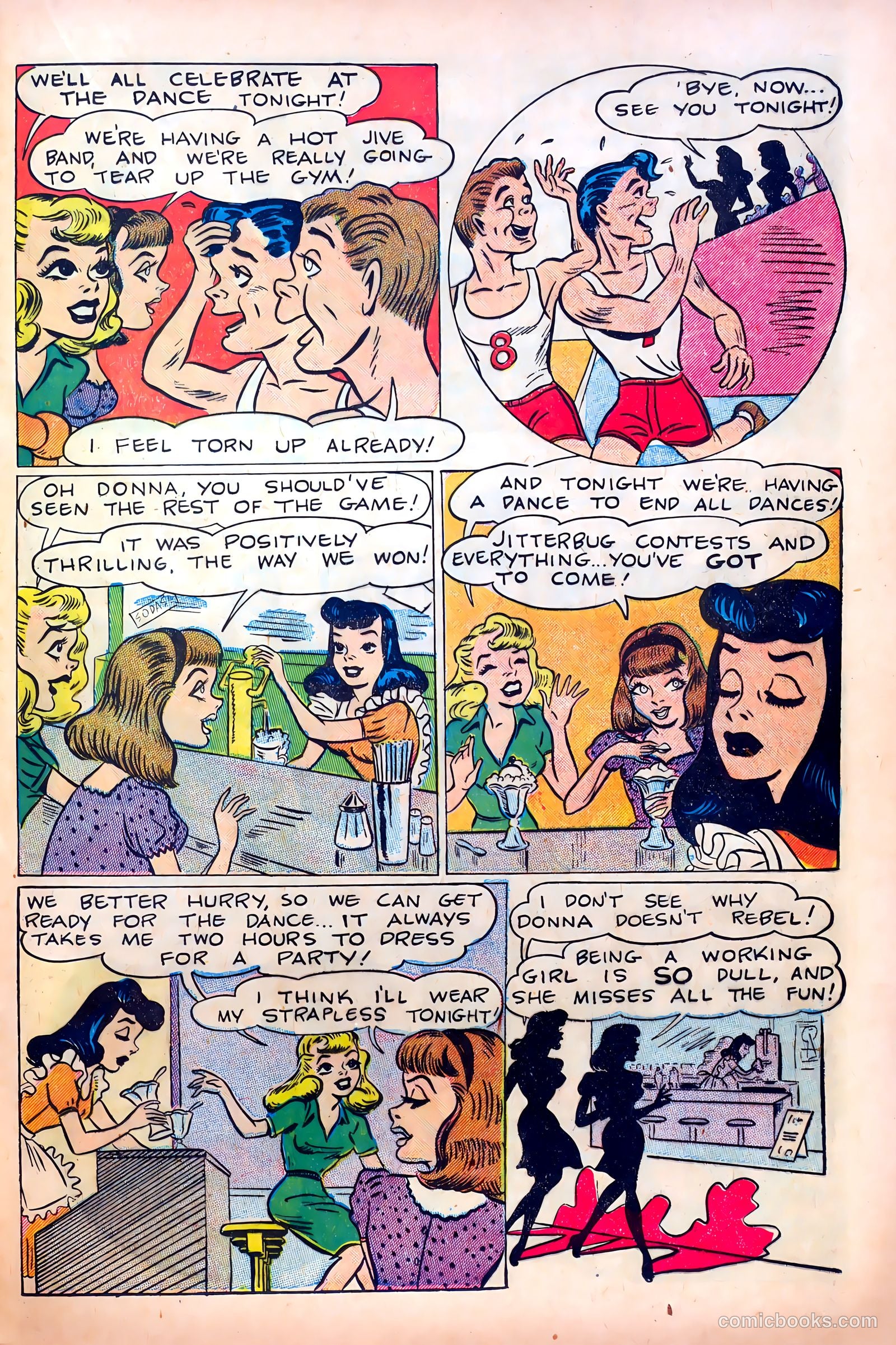Junie Prom Comics #4 (1948) — page 21 of 36