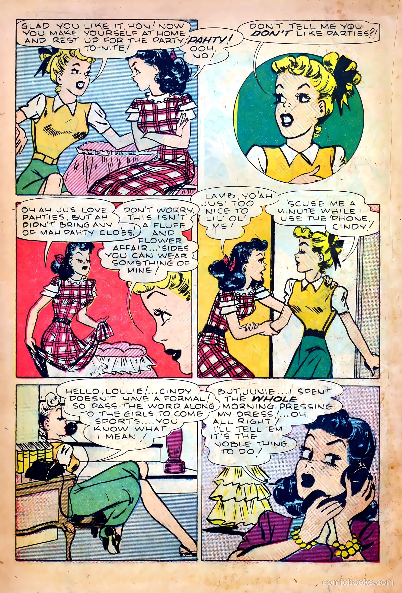 Junie Prom Comics #5 (1949) — page 18 of 36