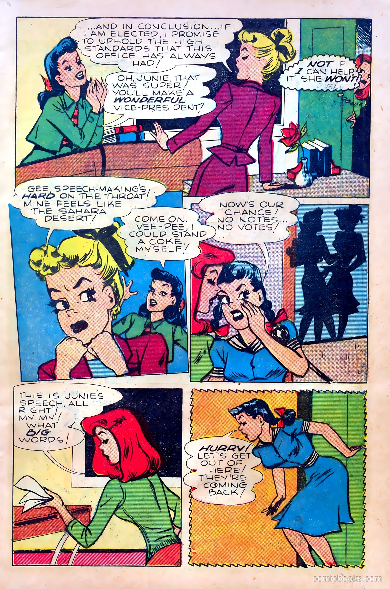 Junie Prom Comics #6 (1949) — page 5 of 36