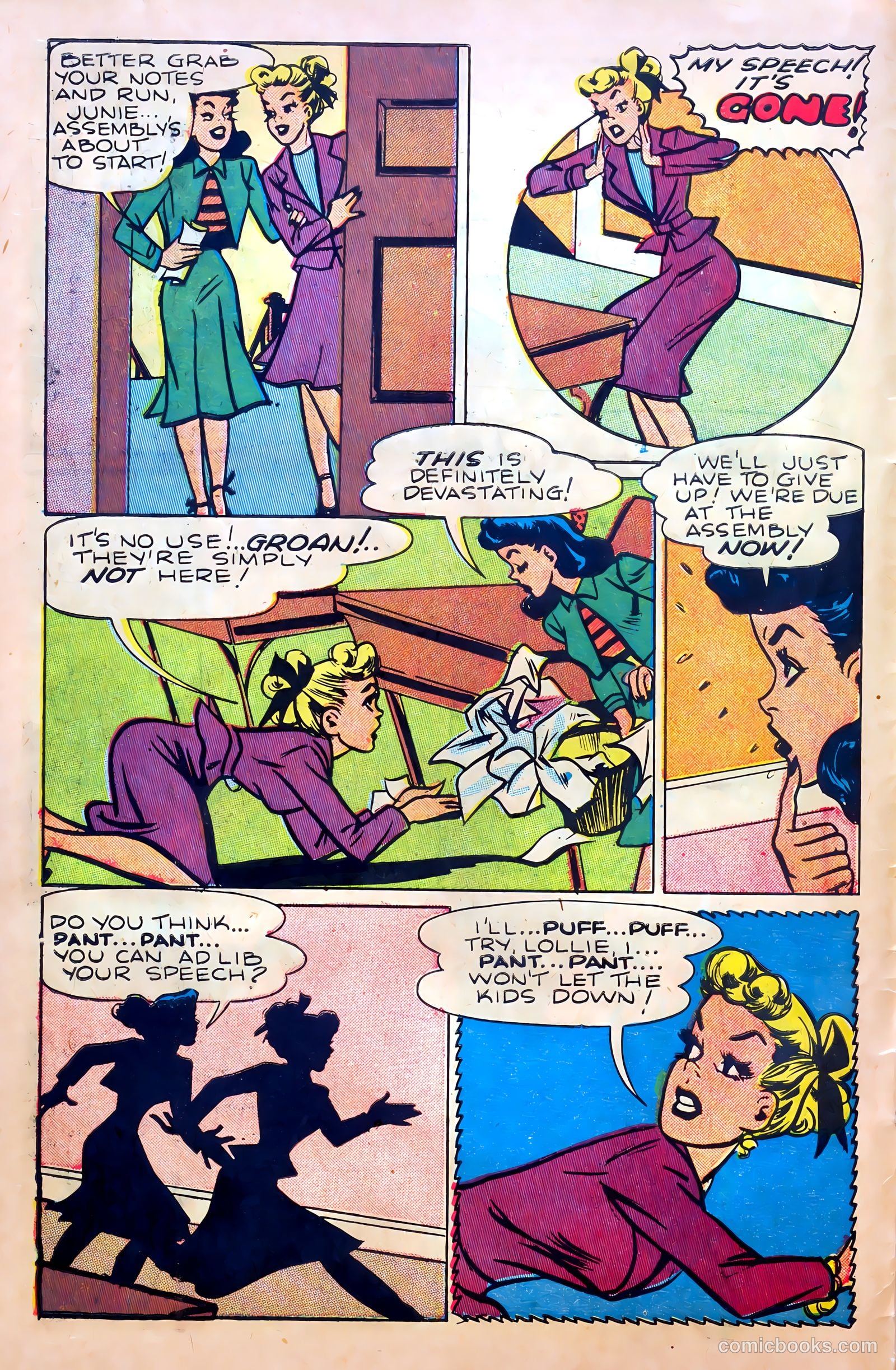 Junie Prom Comics #6 (1949) — page 6 of 36