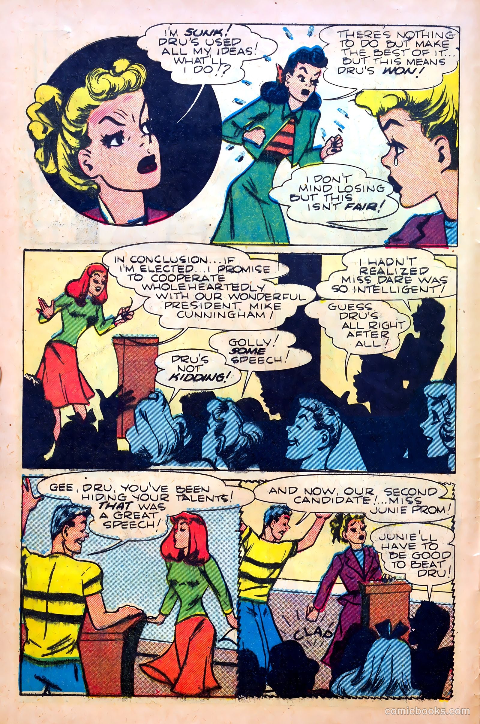 Junie Prom Comics #6 (1949) — page 8 of 36