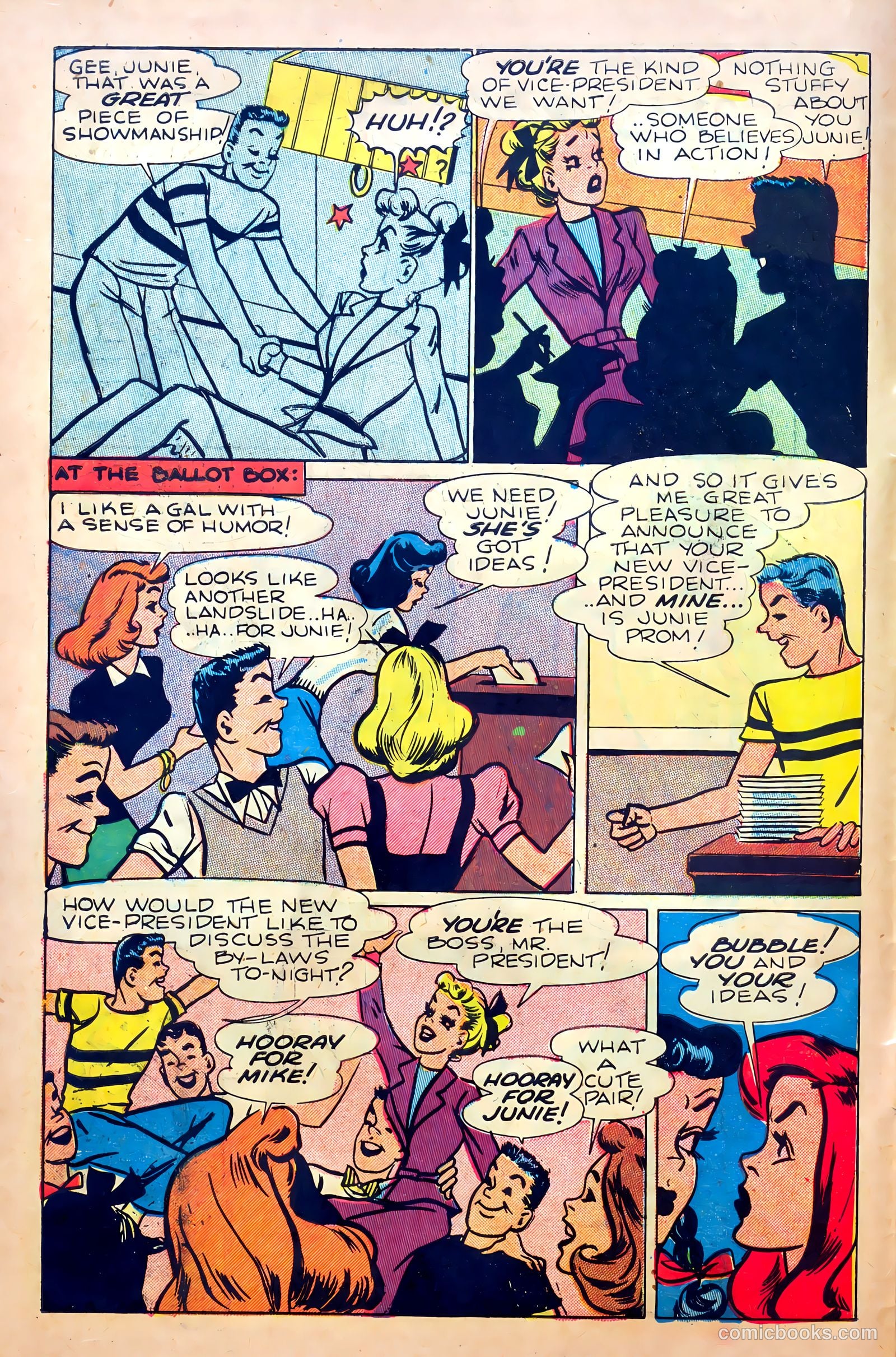 Junie Prom Comics #6 (1949) — page 10 of 36
