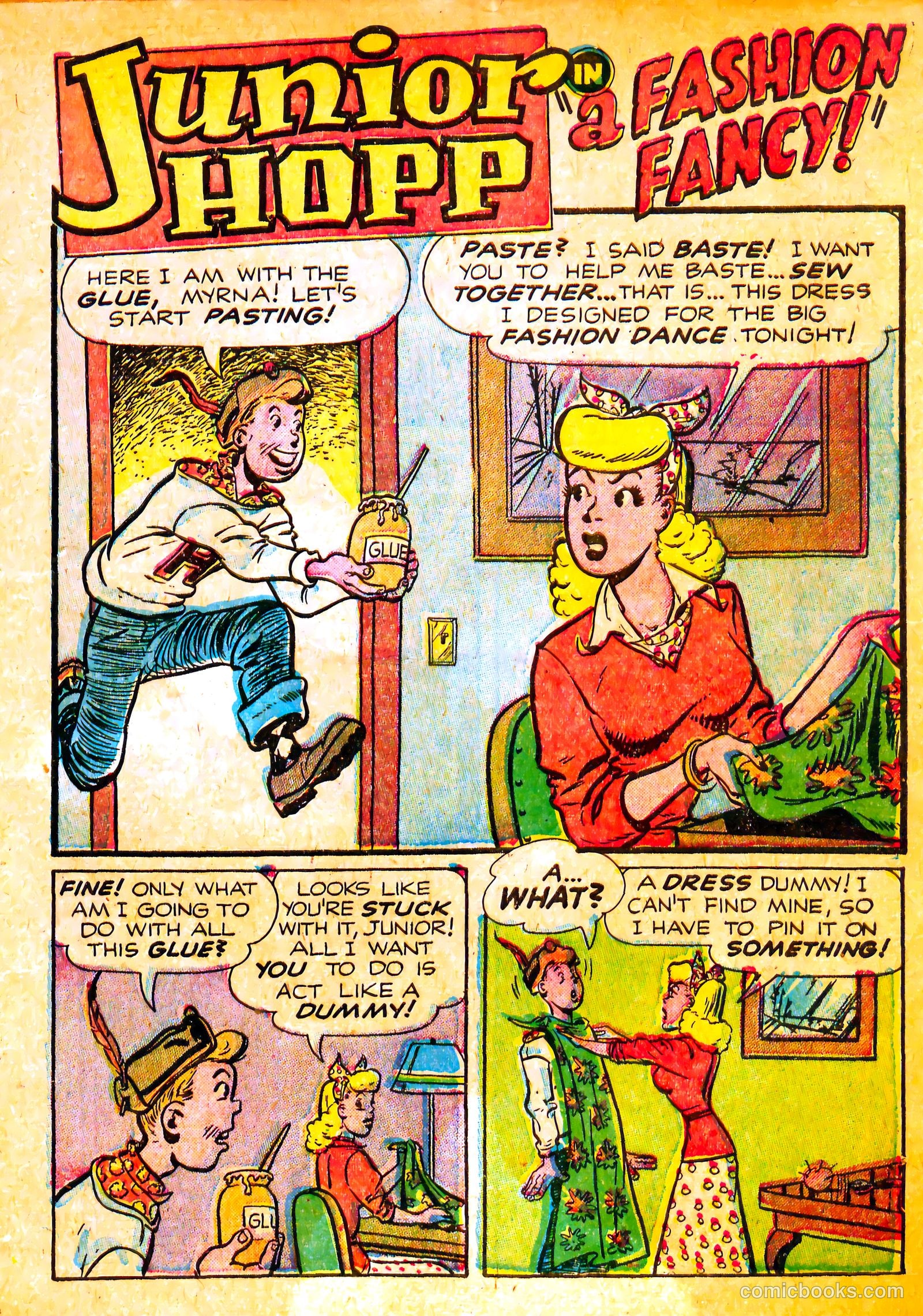 Junior Hopp Comics #3 (1952) — page 3 of 36