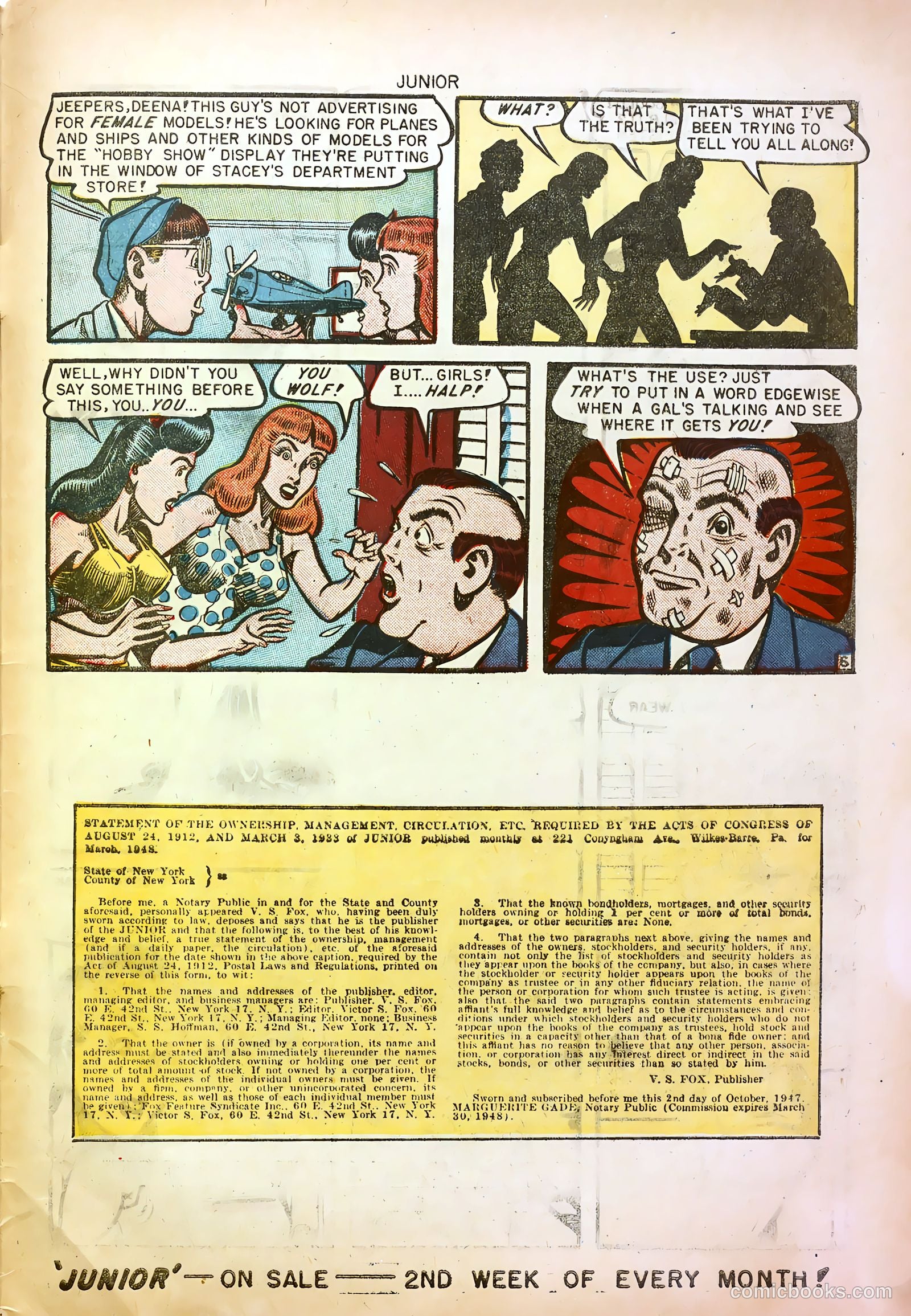 Junior [Junior Comics] #12 (1948) — page 33 of 36