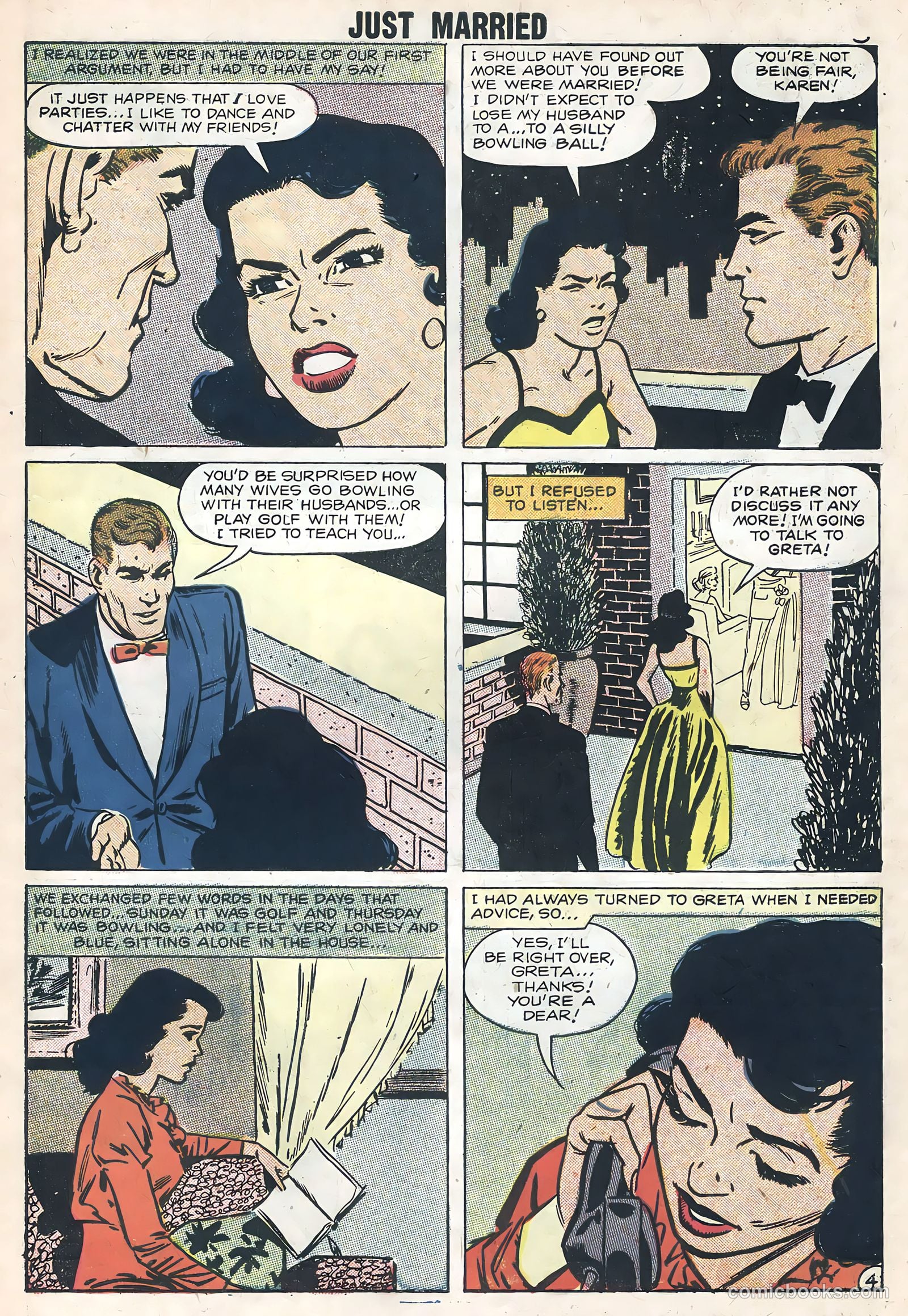 Just Married #2 (1958) — page 7 of 36