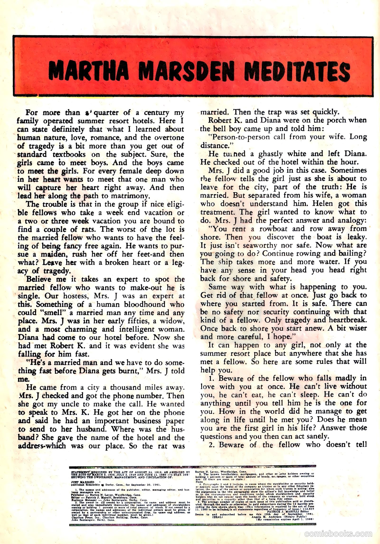 Just Married #25 (1962) — page 20 of 36
